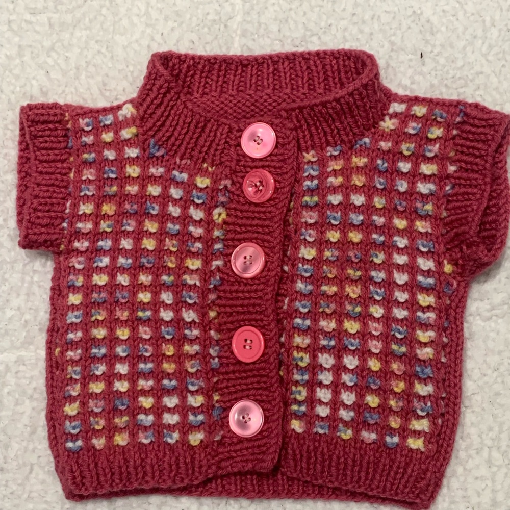A nice hand made baby sweater